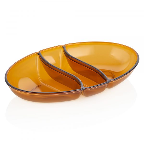 Colors Oval Bowl – 3 Sections