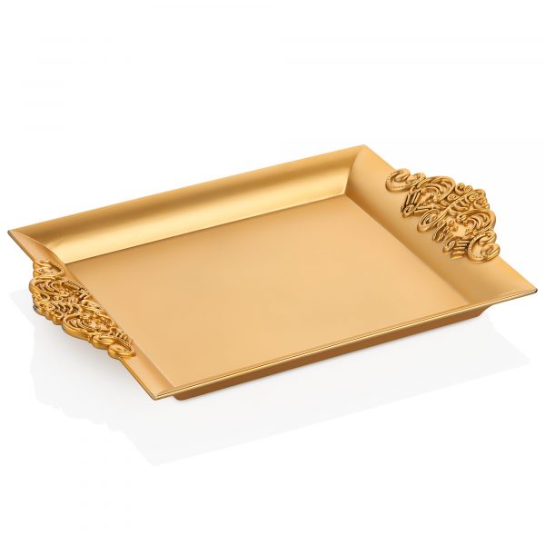Barok Tray Full Gold Small